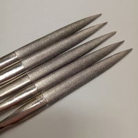 Diamant-Handfeilen-Werkzeuge 140 mm galvanisierte halbrunde Diamant-Nadelfeile für Holz- und Metallarbeiten