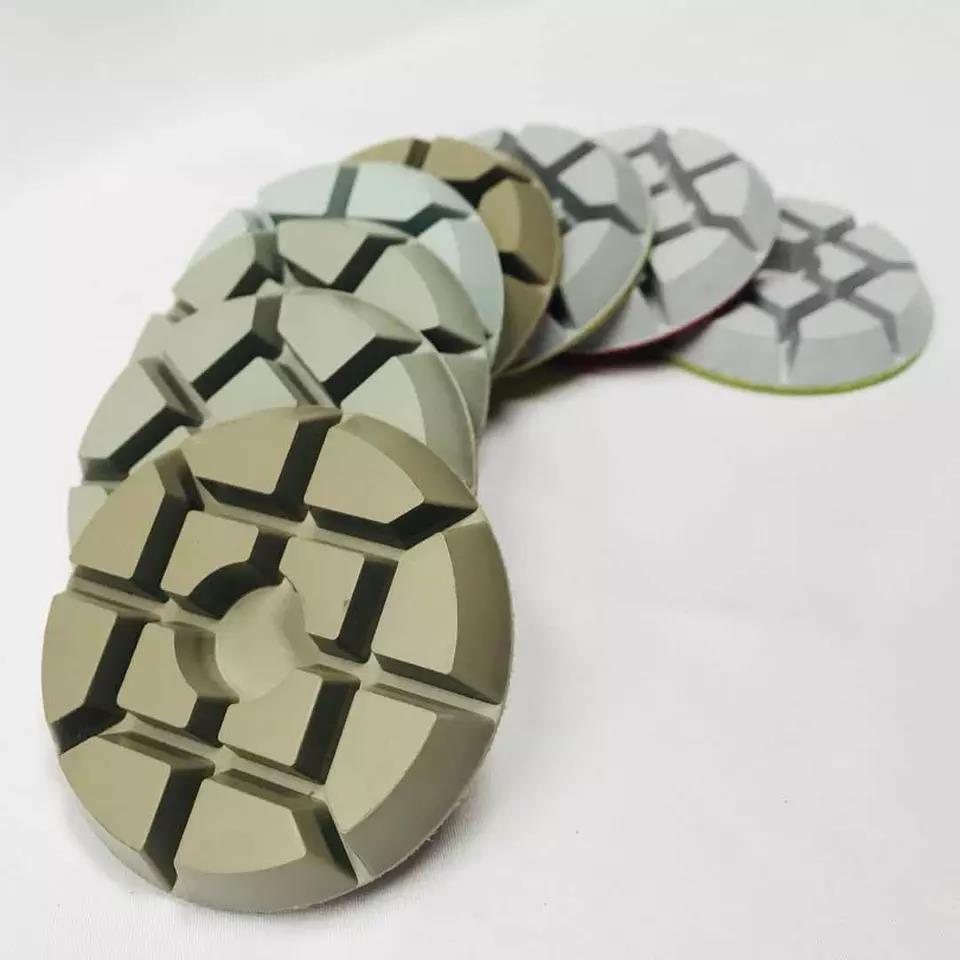 China Herstellung 3 "75 mm trockener Beton -Diamantpolierpolster